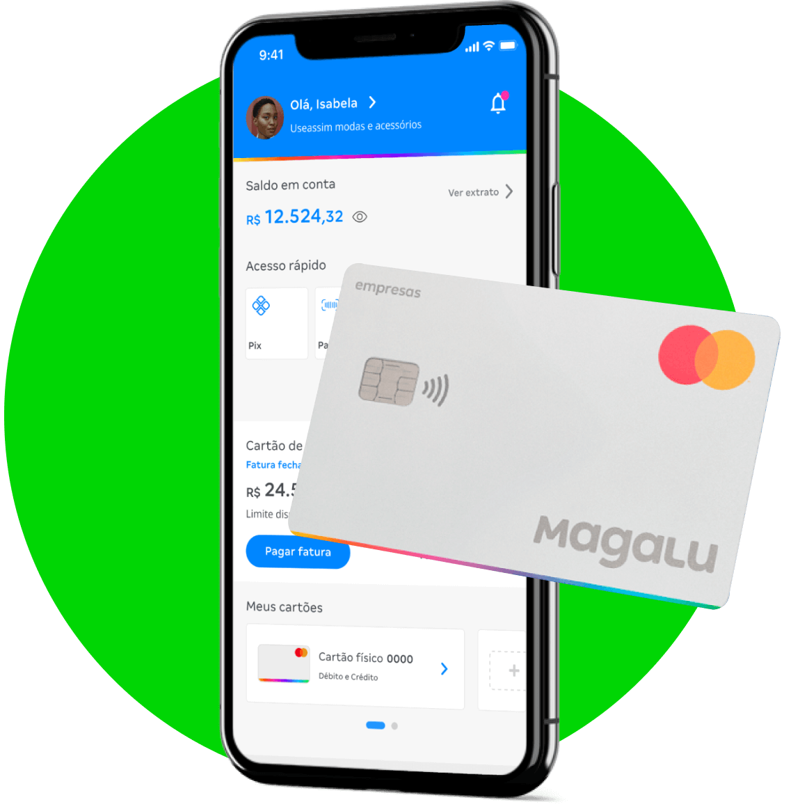 celular home cartão com bandeira mastercard